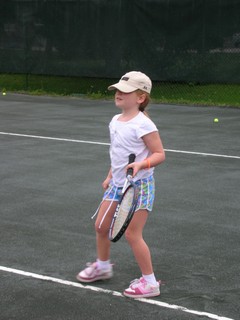 little girl preparing for a ball